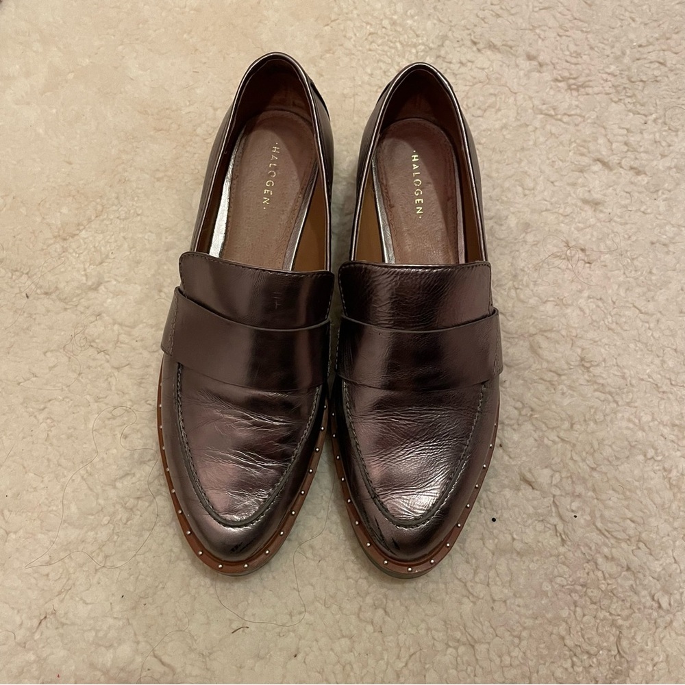 Halogen Metallic Loafers